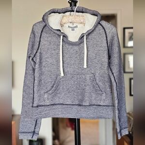 James Perse Women's Cropped Hooded Sweatshirt